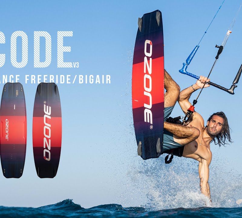 Ozone Code V3 Performance Freeride kiteboard verde brillante 8