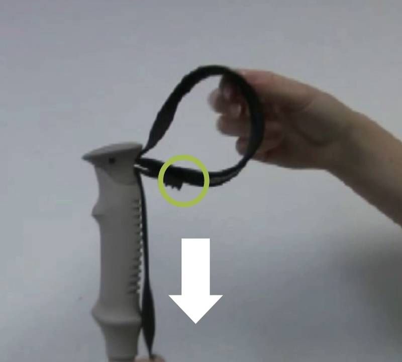 Bastoncini da sci Komperdell Alpine Schnapsstock nero/rosso 9