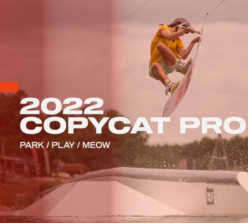 Slingshot Copycat wakeboard bianco/rosa/arancione 10
