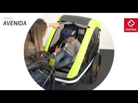 Rimorchio per biciclette Hamax Avenida One verde lime 10