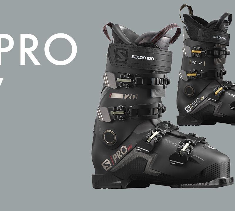 Scarponi da sci da donna Salomon S/Pro HV 90 GW nero/belluga/oro 11