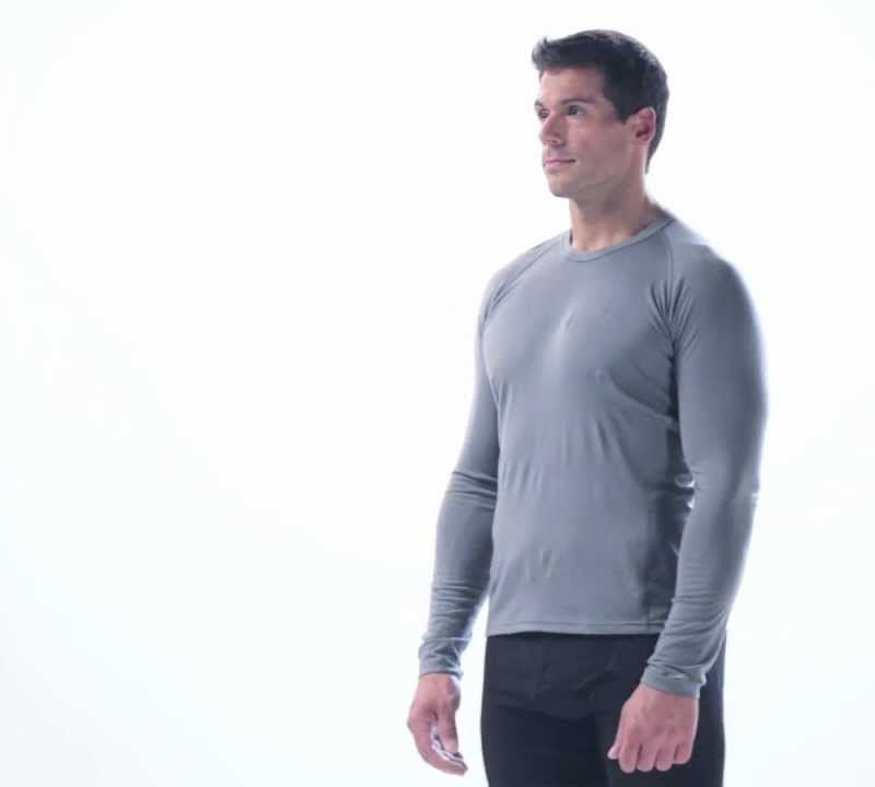 Maglia termica da uomo icebreaker 200 Oasis Crewe gritstone 14