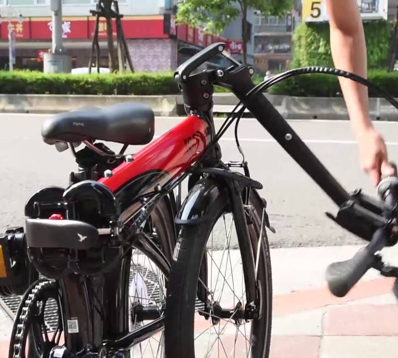 Bicicletta da città pieghevole Tern Link B8 nero 19