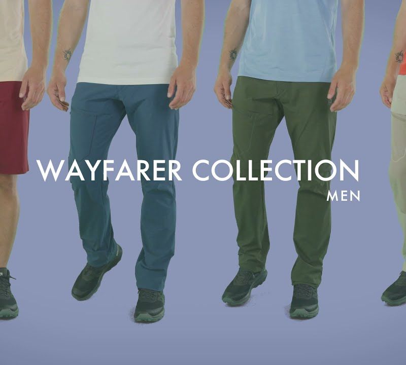 Pantaloni da trekking da uomo Salomon Wayfarer in denim scuro 5
