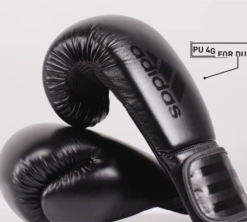 Guantoni da boxe adidas Hybrid 80 nero/rosa ADIH80 8