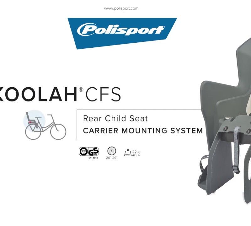 Sella per bicicletta Polisport Koolah CFS grafite/crema 7