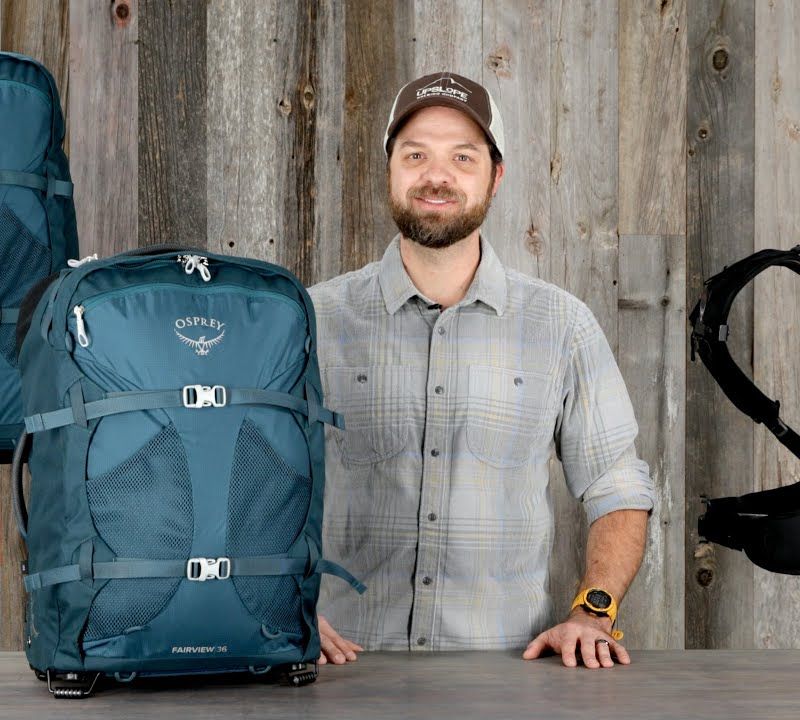 Borsa da trekking Osprey Farpoint Wheels da uomo 36 l nero 7