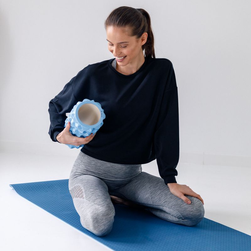 XTREXO Rullo massaggiante in PVC EVA blu 3