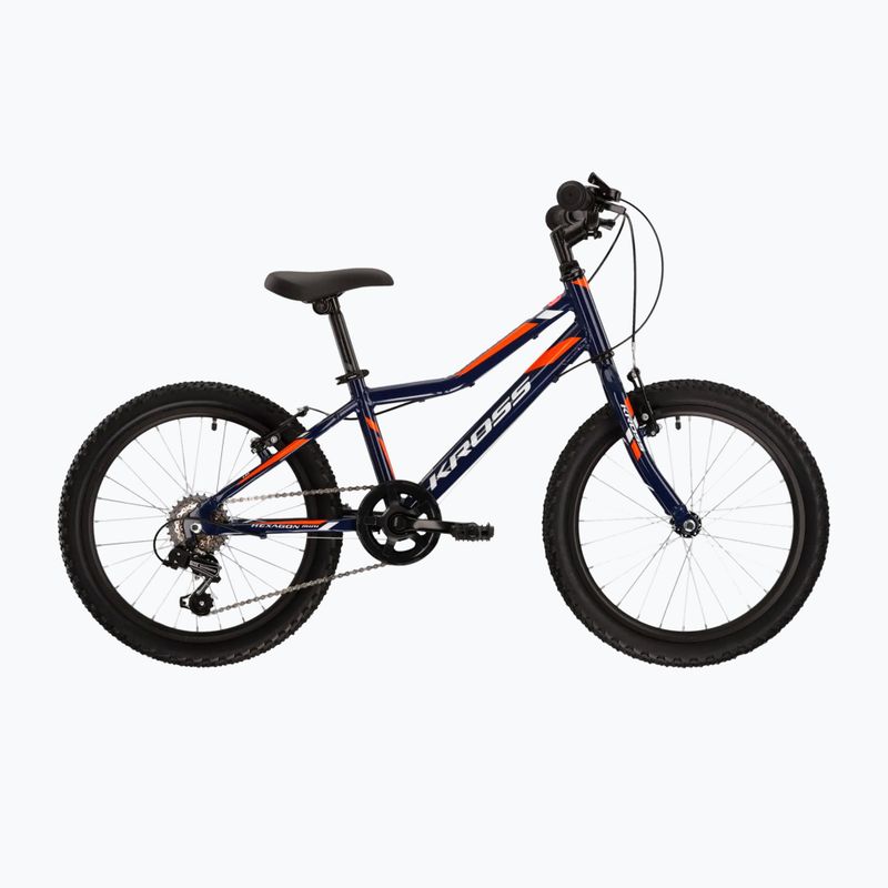 Bicicletta per bambini KROSS Hexagon Mini 1.0 navy blue/white/gloss