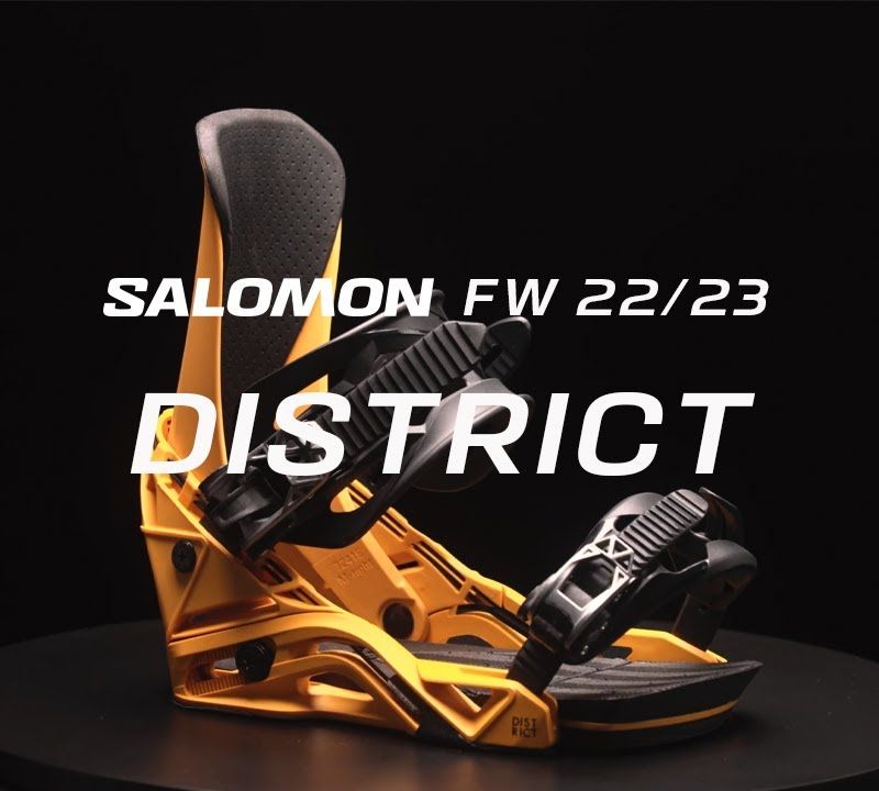 Attacchi da snowboard da uomo Salomon District nero 9