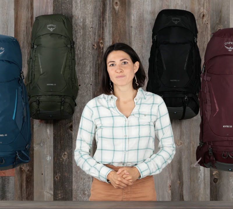 Zaino trekking da uomo Osprey Kestrel 58 l verde bonsai 9