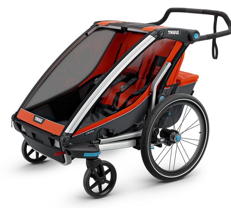 Thule Chariot Cross rimorchio per biciclette per due persone blu 10202024 13