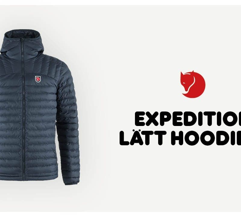 Piumino da uomo Fjällräven Expedition Latt Hoodie nero 4