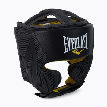 Everlast C3 Evercool Pro Premium Leather casco da boxe nero EV3711