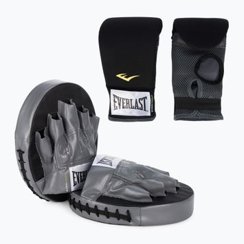 Kit boxe guantoni+ scudi Everlast Core Fitness Kit nero EV6760