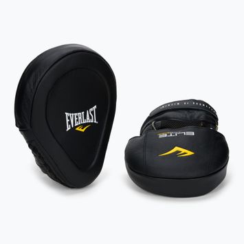 Everlast Elite Leamantis MIT pelle allenatore scudi nero EV4731