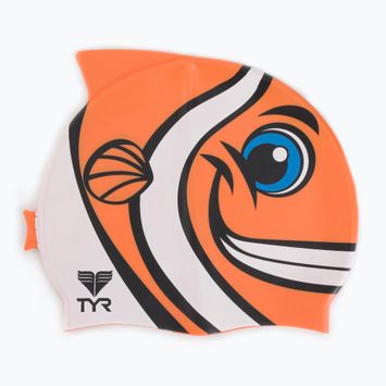 Cuffia TYR CharacTYR per bambini Happy Fish arancione