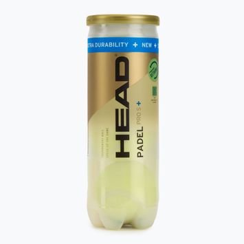 Palline da padel HEAD Padel Pro S+ 3 pz. giallo