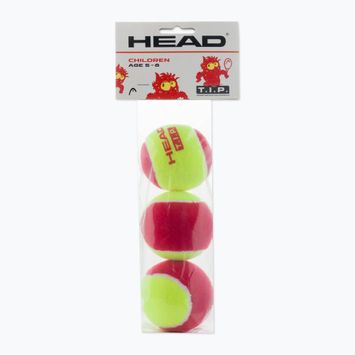 HEAD Tip Palline da tennis rosse per bambini 3 pz. rosse