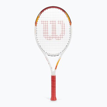 Racchetta da tennis Wilson Six One rossa e bianca WR125010