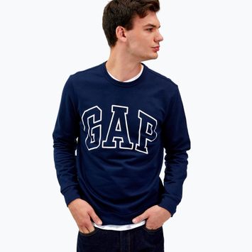 Felpa uomo GAP Logo Crewneck blu navy