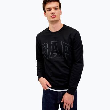 Felpa uomo GAP Logo Crewneck nero