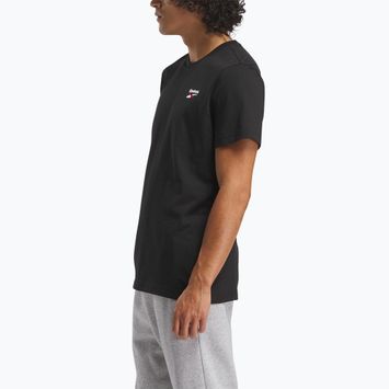 Maglietta Reebok Identity Small Logo Uomo nero/bianco/rosso vettoriale