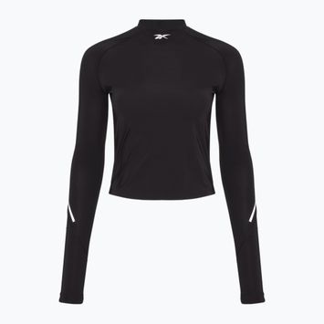 Top Reebok Seed a maniche lunghe da donna per l'allenamento, nero
