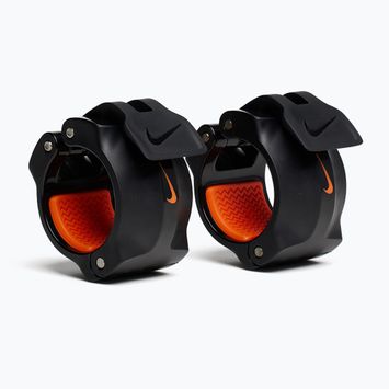 Morsetti per bilanciere Nike Strength Barbell Collars 2 pcs. black/orange