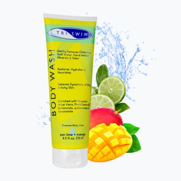 TRISWIM gel per la rimozione del cloro dal corpo, lime zen/mango