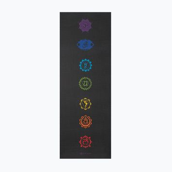 Gaiam Premium Black Chakra tappetino yoga 6 mm black chakra