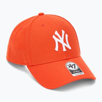 47 Brand MLB New York Yankees MVP berretto da baseball arancione vibrante
