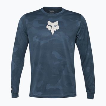 Manica lunga ciclismo uomo Fox Racing Ranger Tru Dri blu scuro vintage