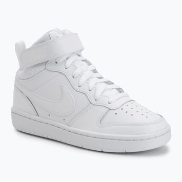 Scarpe per bambini Nike Court Borough Mid 2 white/white/white