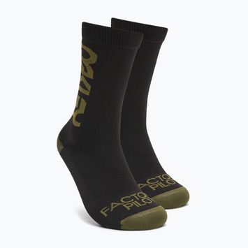 Oakley Factory Pilot calzini da ciclismo MTB nero/nuova spazzola scura