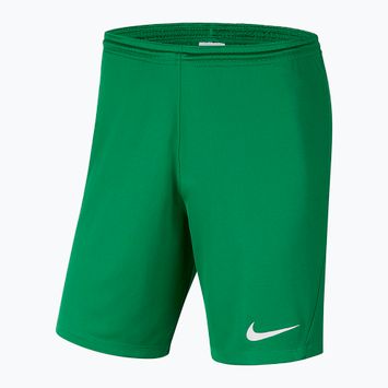 Pantaloncini da calcio Nike Dri-Fit Park III Knit Bambino Jr verde pino/bianco