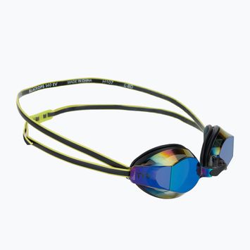 Occhiali da nuoto TYR Blackops 140 Ev Racing Mirrored verde fluo/nero