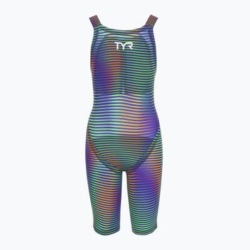 Costume da bagno intero da donna TYR Avictor 2.0 Luminins Open Back elec lime