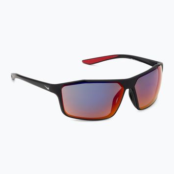 Occhiali da sole da uomo Nike Windstorm nero opaco/pure pltnm/field tint