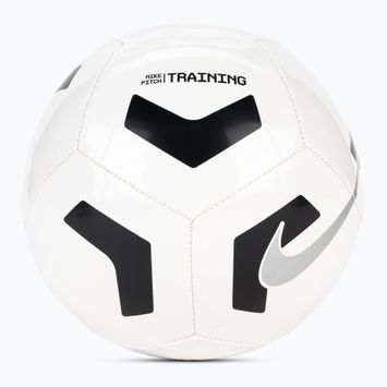 Nike pitch training calcio bianco / nero / argento dimensioni 4