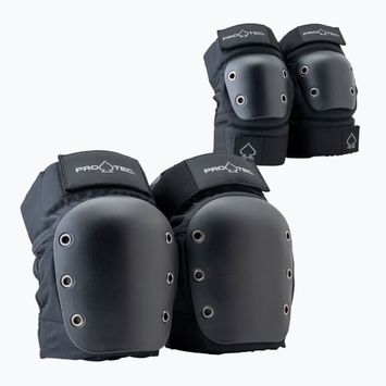 Pro-Tec Street Open Back Set di protezioni per ginocchia e gomiti nero