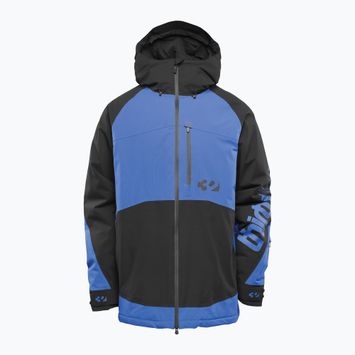 Giacca da snowboard isolata ThirtyTwo Lashed da uomo nero/blu