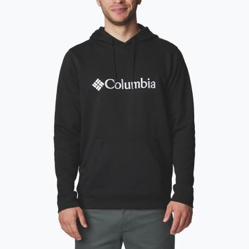 Felpa con cappuccio Columbia CSC Basic Logo II nero/bianco da uomo con logo CSC