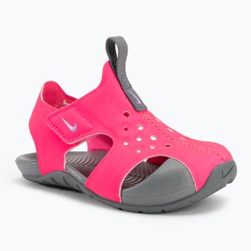 Nike Sunray Protect 2, sandali per bambini, iper rosa/grigio fumo/fuchsia glow