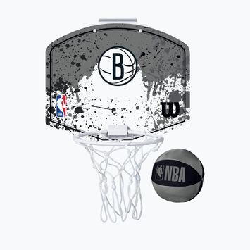 Set di palloni da basket Wilson NBA Team Mini Hoop Brooklyn Nets