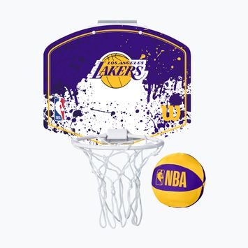 Set di palloni da basket Wilson NBA Team Mini Hoop Los Angeles Lakers