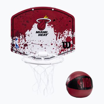 Set di palloni da basket Wilson NBA Team Mini Hoop Miami Heat