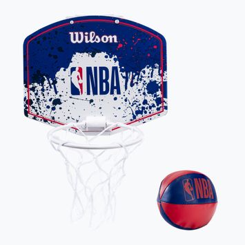 Set di palloni da basket Wilson NBA Team Mini Hoop RWB