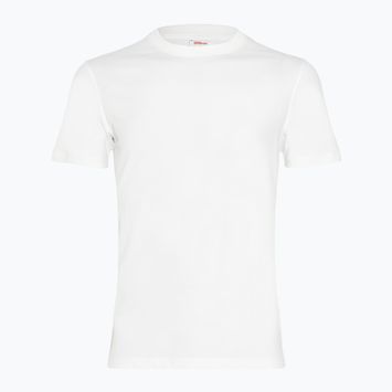 Maglietta da tennis Wilson Team Graphic da uomo, bianco brillante