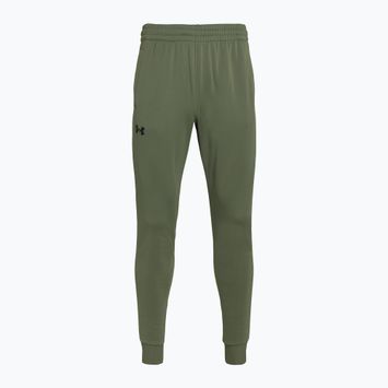 Under Armour Armour Fleece Joggers, pantaloni da allenamento da uomo, colore verde/nero